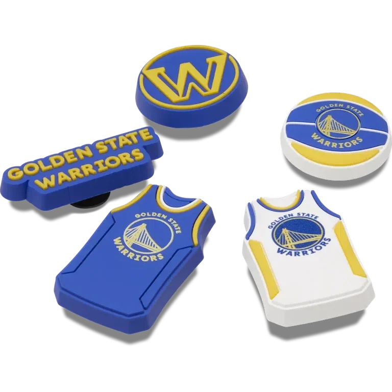 NBA Golden State Warriors Jibbitz-Anstecker, 5er-Pack NBA Golden State Warriors Jibbitz-Anstecker, 5er-Pack
