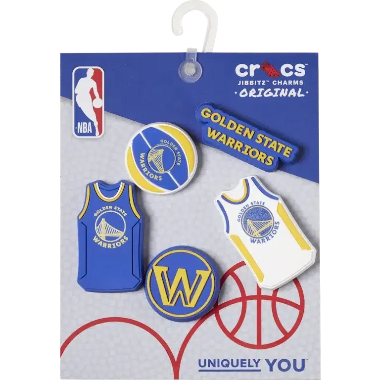 NBA Golden State Warriors Jibbitz-Anstecker, 5er-Pack NBA Golden State Warriors Jibbitz-Anstecker, 5er-Pack