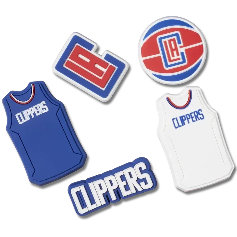 NBA Los Angeles Clippers 5er-Pack Jibbitz-Anstecker NBA Los Angeles Clippers 5er-Pack Jibbitz-Anstecker