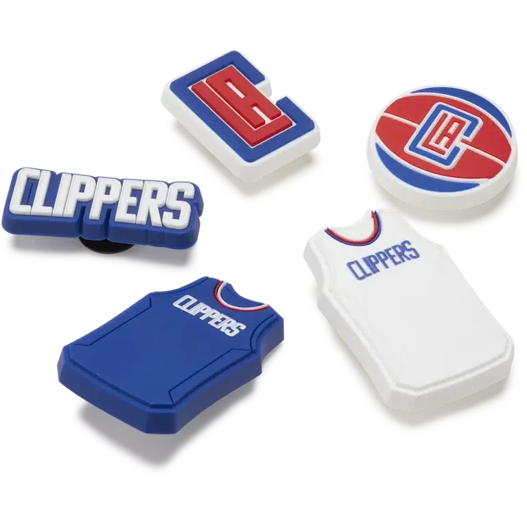 NBA Los Angeles Clippers 5er-Pack Jibbitz-Anstecker NBA Los Angeles Clippers 5er-Pack Jibbitz-Anstecker
