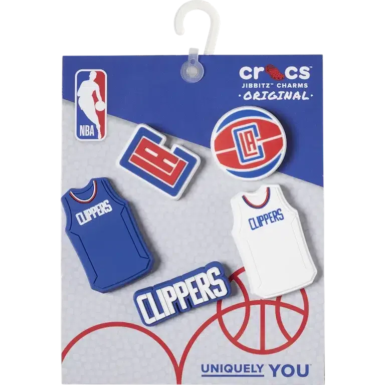 NBA Los Angeles Clippers 5er-Pack Jibbitz-Anstecker NBA Los Angeles Clippers 5er-Pack Jibbitz-Anstecker