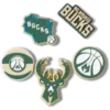 NBA Milwaukee Bucks 5er-Pack Jibbitz-Anstecker NBA Milwaukee Bucks 5er-Pack Jibbitz-Anstecker