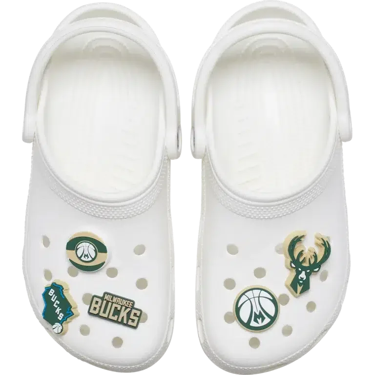 NBA Milwaukee Bucks 5er-Pack Jibbitz-Anstecker NBA Milwaukee Bucks 5er-Pack Jibbitz-Anstecker
