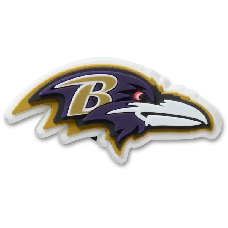 NFL Baltimore Ravens Logo Jibbitz™-Anstecker NFL Baltimore Ravens Logo Jibbitz™-Anstecker