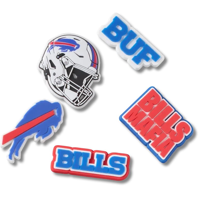 NFL Buffalo Bills 5er-Pack Jibbitz-Schuhanhänger NFL Buffalo Bills 5er-Pack Jibbitz-Schuhanhänger