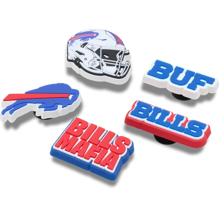 NFL Buffalo Bills 5er-Pack Jibbitz-Schuhanhänger NFL Buffalo Bills 5er-Pack Jibbitz-Schuhanhänger