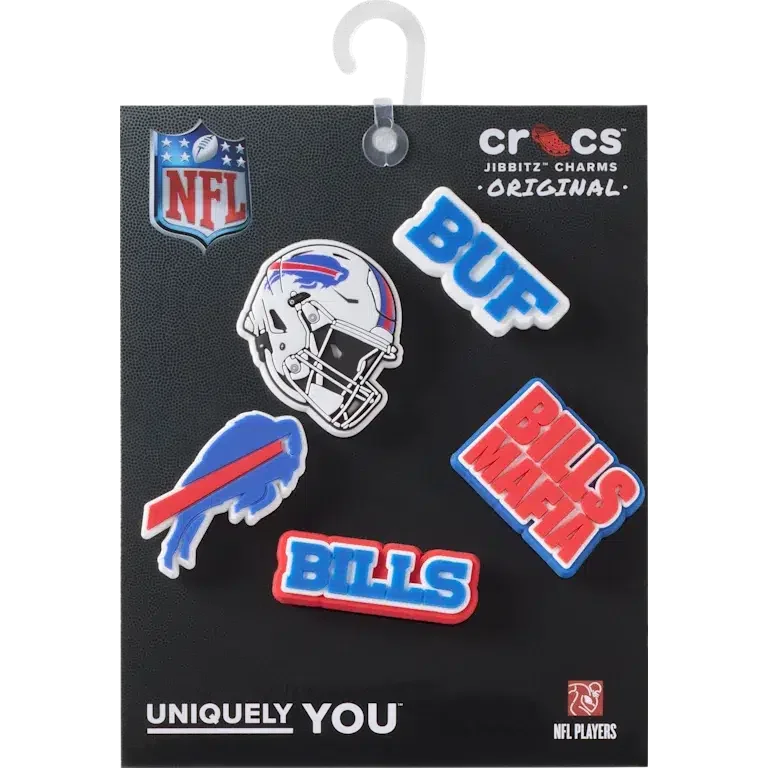 NFL Buffalo Bills 5er-Pack Jibbitz-Schuhanhänger NFL Buffalo Bills 5er-Pack Jibbitz-Schuhanhänger