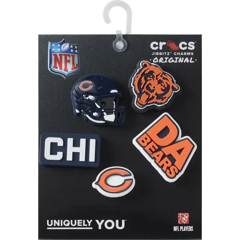 NFL Chicago Bears 5er-Pack Jibbitz-Schuhanhänger NFL Chicago Bears 5er-Pack Jibbitz-Schuhanhänger