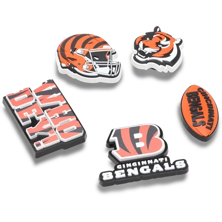 NFL Cincinnati Bengals 5er-Pack Jibbitz-Schuhanhänger NFL Cincinnati Bengals 5er-Pack Jibbitz-Schuhanhänger