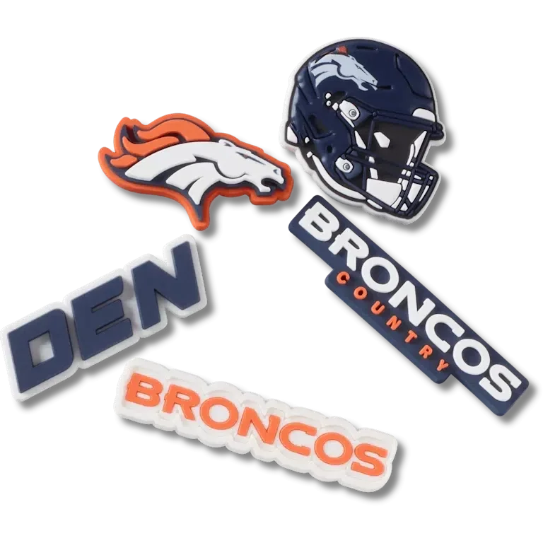 NFL Denver Broncos 5er-Pack Jibbitz-Schuhanhänger NFL Denver Broncos 5er-Pack Jibbitz-Schuhanhänger