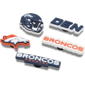 NFL Denver Broncos 5er-Pack Jibbitz-Schuhanhänger