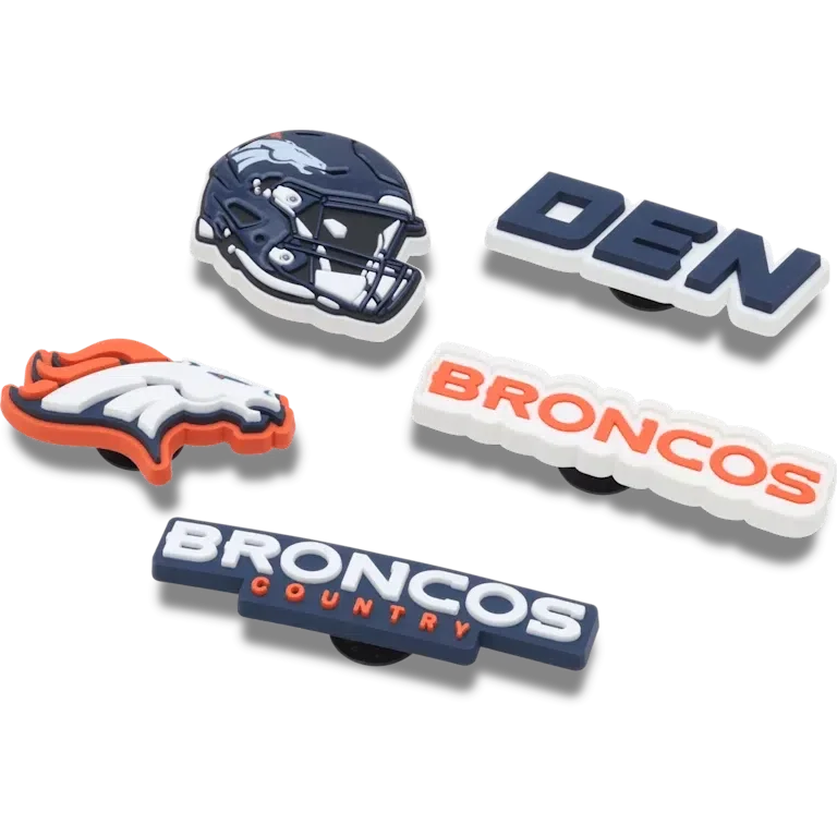 NFL Denver Broncos 5er-Pack Jibbitz-Schuhanhänger NFL Denver Broncos 5er-Pack Jibbitz-Schuhanhänger