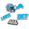 NFL Detroit Lions 5er-Pack Jibbitz-Schuhanhänger NFL Detroit Lions 5er-Pack Jibbitz-Schuhanhänger