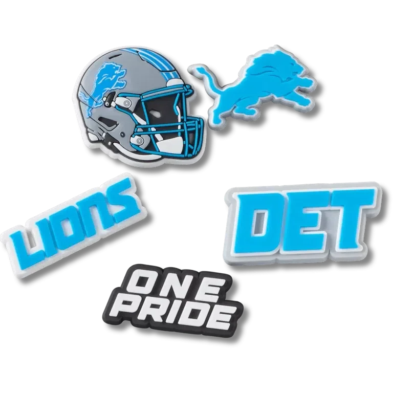 NFL Detroit Lions 5er-Pack Jibbitz-Schuhanhänger NFL Detroit Lions 5er-Pack Jibbitz-Schuhanhänger
