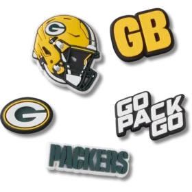 NFL Green Bay Packers 5er-Pack Jibbitz-Schuhanhänger