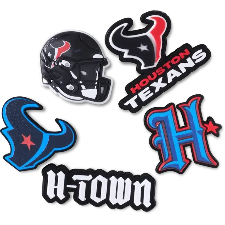 NFL Houston Texans 5er-Pack Jibbitz-Schuhanhänger NFL Houston Texans 5er-Pack Jibbitz-Schuhanhänger
