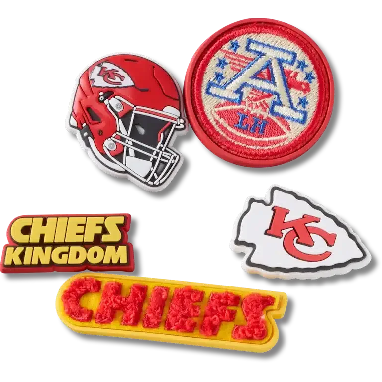 NFL Kansas City Chiefs 5er-Pack Jibbitz-Schuhanhänger NFL Kansas City Chiefs 5er-Pack Jibbitz-Schuhanhänger