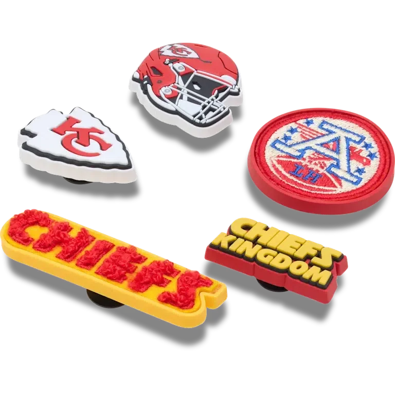 NFL Kansas City Chiefs 5er-Pack Jibbitz-Schuhanhänger NFL Kansas City Chiefs 5er-Pack Jibbitz-Schuhanhänger
