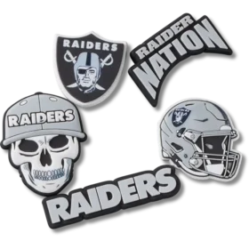 NFL Las Vegas Raiders 5er-Pack Jibbitz-Schuhanhänger
