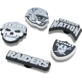 NFL Las Vegas Raiders 5er-Pack Jibbitz-Schuhanhänger