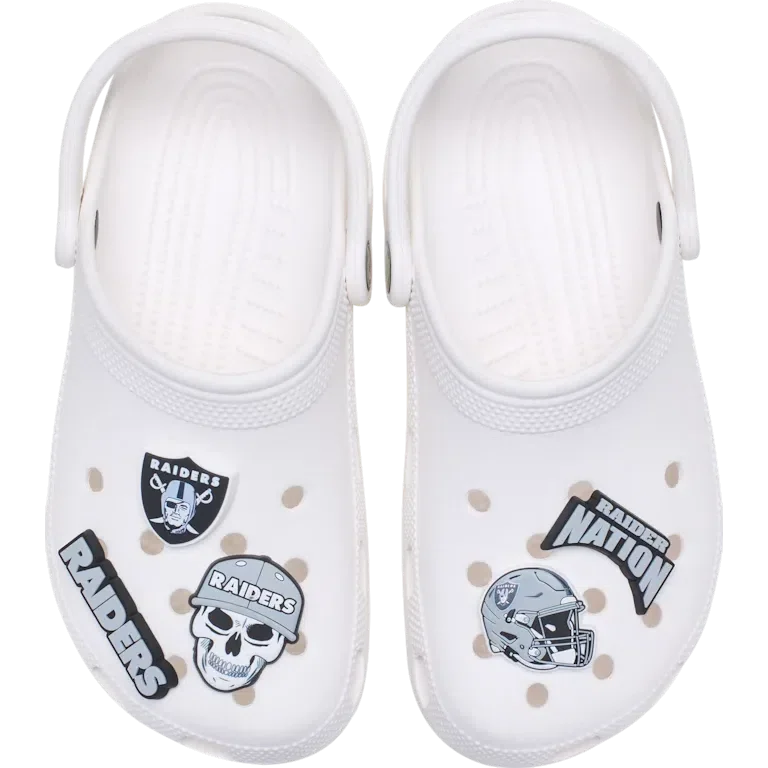 NFL Las Vegas Raiders 5er-Pack Jibbitz-Schuhanhänger NFL Las Vegas Raiders 5er-Pack Jibbitz-Schuhanhänger
