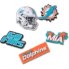 NFL Miami Dolphins 5er-Pack Jibbitz-Schuhanhänger NFL Miami Dolphins 5er-Pack Jibbitz-Schuhanhänger