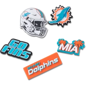 NFL Miami Dolphins 5er-Pack Jibbitz-Schuhanhänger