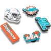 NFL Miami Dolphins 5er-Pack Jibbitz-Schuhanhänger NFL Miami Dolphins 5er-Pack Jibbitz-Schuhanhänger