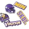 NFL Minnesota Vikings 5er-Pack Jibbitz-Schuhanhänger NFL Minnesota Vikings 5er-Pack Jibbitz-Schuhanhänger