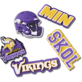 NFL Minnesota Vikings 5er-Pack Jibbitz-Schuhanhänger