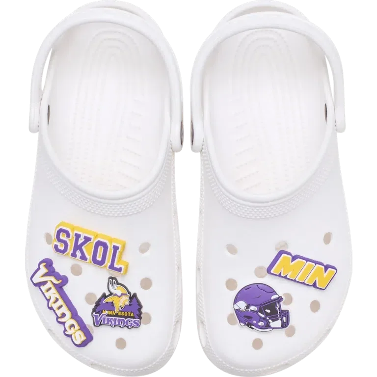 NFL Minnesota Vikings 5er-Pack Jibbitz-Schuhanhänger NFL Minnesota Vikings 5er-Pack Jibbitz-Schuhanhänger