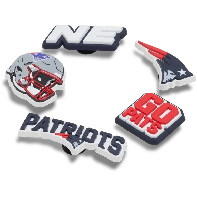 NFL New England Patriots 5er-Pack Jibbitz-Schuhanhänger NFL New England Patriots 5er-Pack Jibbitz-Schuhanhänger