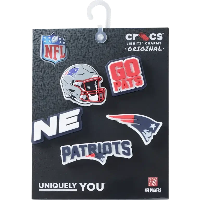 NFL New England Patriots 5er-Pack Jibbitz-Schuhanhänger NFL New England Patriots 5er-Pack Jibbitz-Schuhanhänger