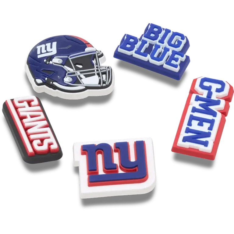 NFL New York Giants 5er-Pack Jibbitz-Schuhanhänger NFL New York Giants 5er-Pack Jibbitz-Schuhanhänger