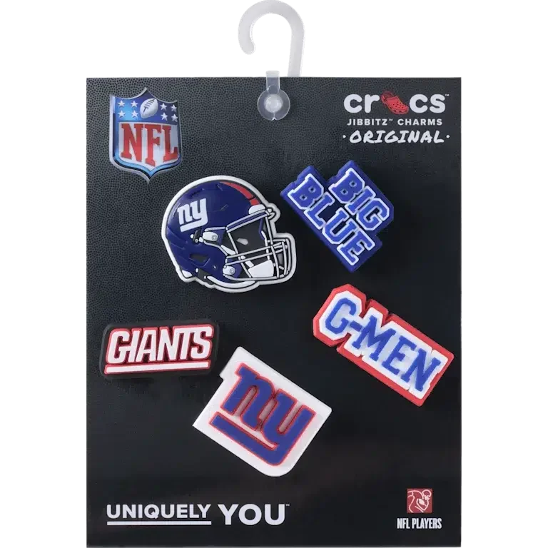 NFL New York Giants 5er-Pack Jibbitz-Schuhanhänger NFL New York Giants 5er-Pack Jibbitz-Schuhanhänger