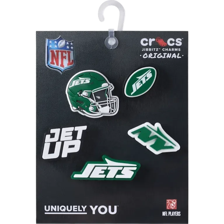 NFL New York Jets 5er-Pack Jibbitz-Schuhanhänger NFL New York Jets 5er-Pack Jibbitz-Schuhanhänger