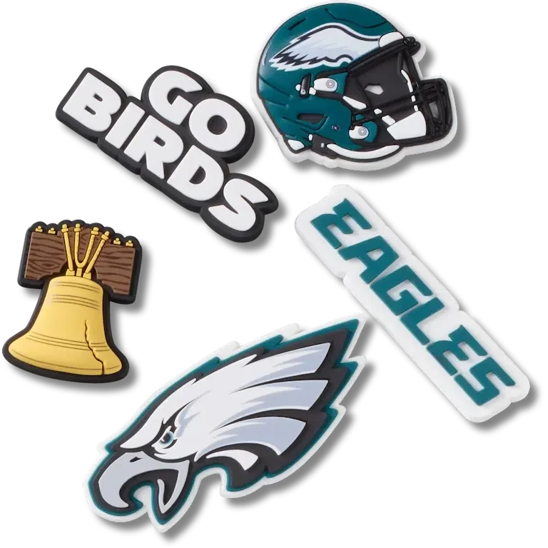 NFL Philadelphia Eagles 5er-Pack Jibbitz-Schuhanhänger NFL Philadelphia Eagles 5er-Pack Jibbitz-Schuhanhänger