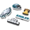 NFL Philadelphia Eagles 5er-Pack Jibbitz-Schuhanhänger NFL Philadelphia Eagles 5er-Pack Jibbitz-Schuhanhänger