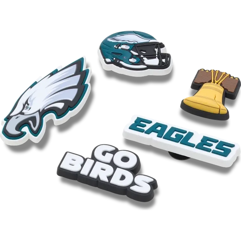 NFL Philadelphia Eagles 5er-Pack Jibbitz-Schuhanhänger NFL Philadelphia Eagles 5er-Pack Jibbitz-Schuhanhänger