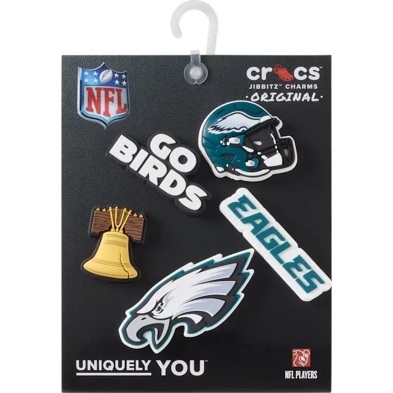 NFL Philadelphia Eagles 5er-Pack Jibbitz-Schuhanhänger NFL Philadelphia Eagles 5er-Pack Jibbitz-Schuhanhänger