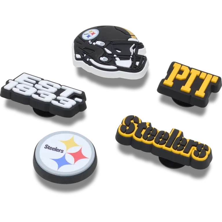 NFL Pittsburgh Steelers 5er-Pack Jibbitz-Schuhanhänger NFL Pittsburgh Steelers 5er-Pack Jibbitz-Schuhanhänger