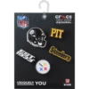 NFL Pittsburgh Steelers 5er-Pack Jibbitz-Schuhanhänger NFL Pittsburgh Steelers 5er-Pack Jibbitz-Schuhanhänger