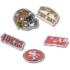 NFL San Francisco 49ers 5er-Pack Jibbitz-Schuhanhänger NFL San Francisco 49ers 5er-Pack Jibbitz-Schuhanhänger