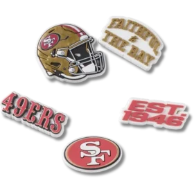 NFL San Francisco 49ers 5er-Pack Jibbitz-Schuhanhänger