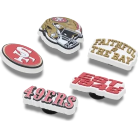 NFL San Francisco 49ers 5er-Pack Jibbitz-Schuhanhänger
