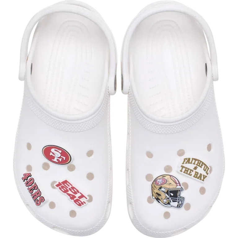 NFL San Francisco 49ers 5er-Pack Jibbitz-Schuhanhänger NFL San Francisco 49ers 5er-Pack Jibbitz-Schuhanhänger