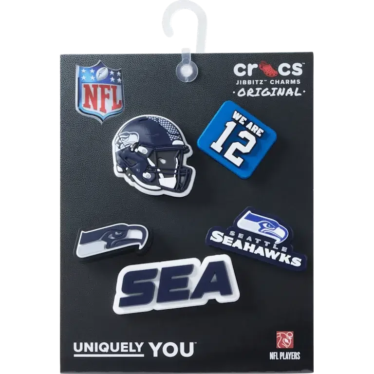 NFL Seattle Seahawks 5er-Pack Jibbitz-Schuhanhänger NFL Seattle Seahawks 5er-Pack Jibbitz-Schuhanhänger