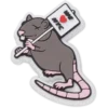 Nyc Rats Run the City Jibbitz™-Anstecker