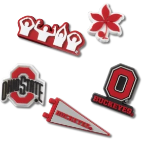 Ohio State University 5er-Pack Jibbitz-Anstecker