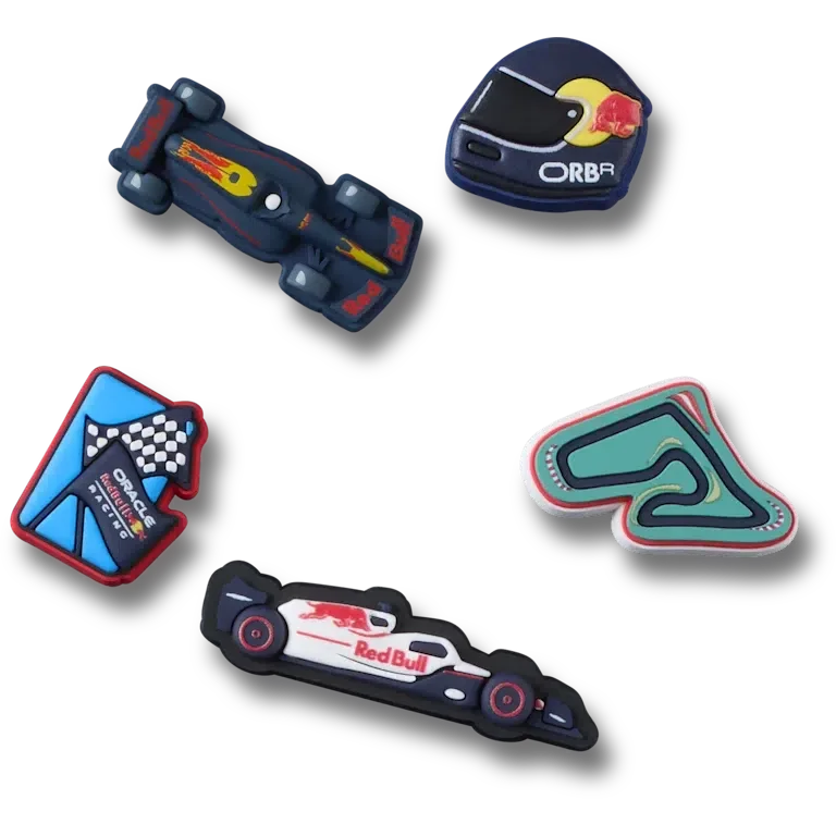 Oracle Red Bull Racing Crocs 5er-Pack Jibbitz™-Schuhanhänger Oracle Red Bull Racing Crocs 5er-Pack Jibbitz™-Schuhanhänger